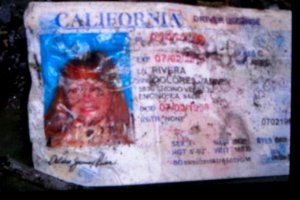 Licencia de conducir de Jenni Rivera emitida por el estado de California
