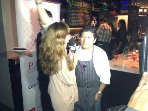 Liliana Herrera entrevistando a Victoriano López, el chef encargado de abrir los restaurantes de Gastón Acurio en diferentes ciudades del mundo. ¡Todo un orgullo peruano!