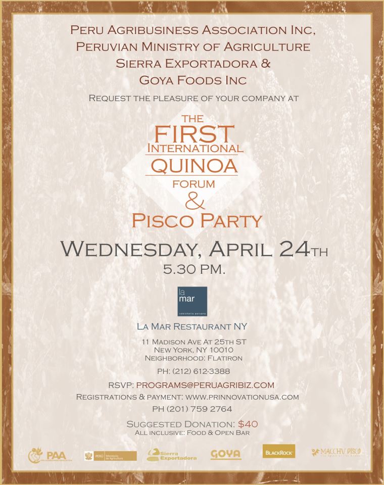 042013 FIRST QUINOA FORUM 2013