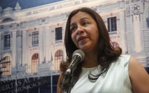 Marisol Espinoza, Primera Vicepresidenta del Perú, se mostró complacida por la solución de la crisis entre Perú y Ecuador.