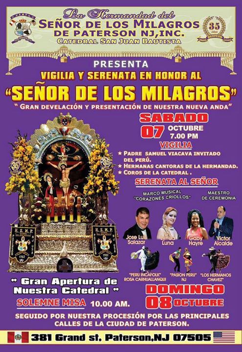 SENOR DE LOS MILAGROS DOMINGO 08 DE OCTUBRE