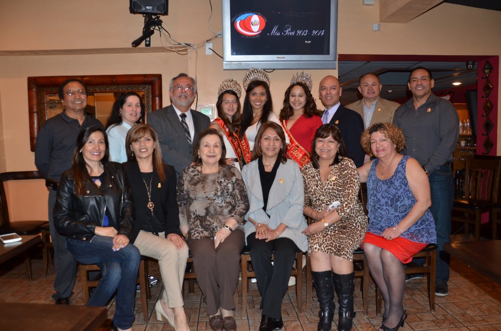 Directivos y personalidades que participaron de la conferencia de prensa en la que se detallaron las actividades de la Peruvian Civic Association of New Jersey (PCANJ) durante el presente 2015