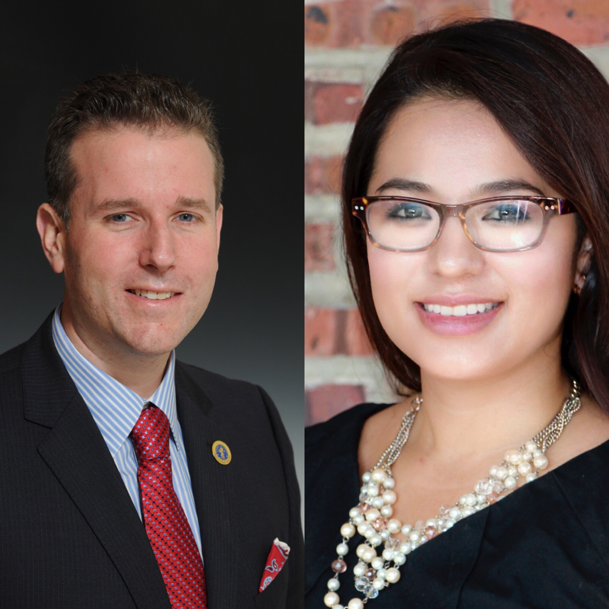 Brendan Gill y Cristina Pinzon