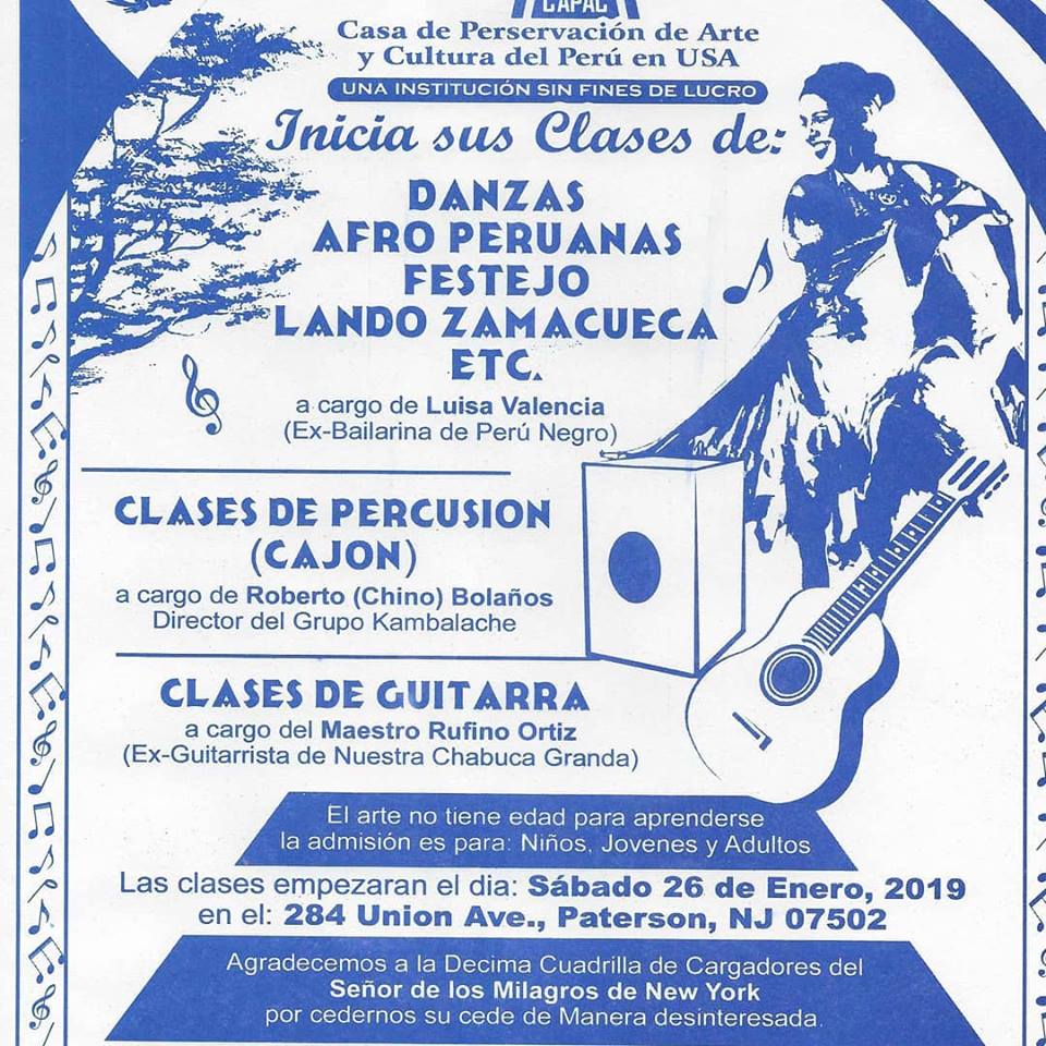 FLYER CLASES DE GUITARRA Y DANZAS