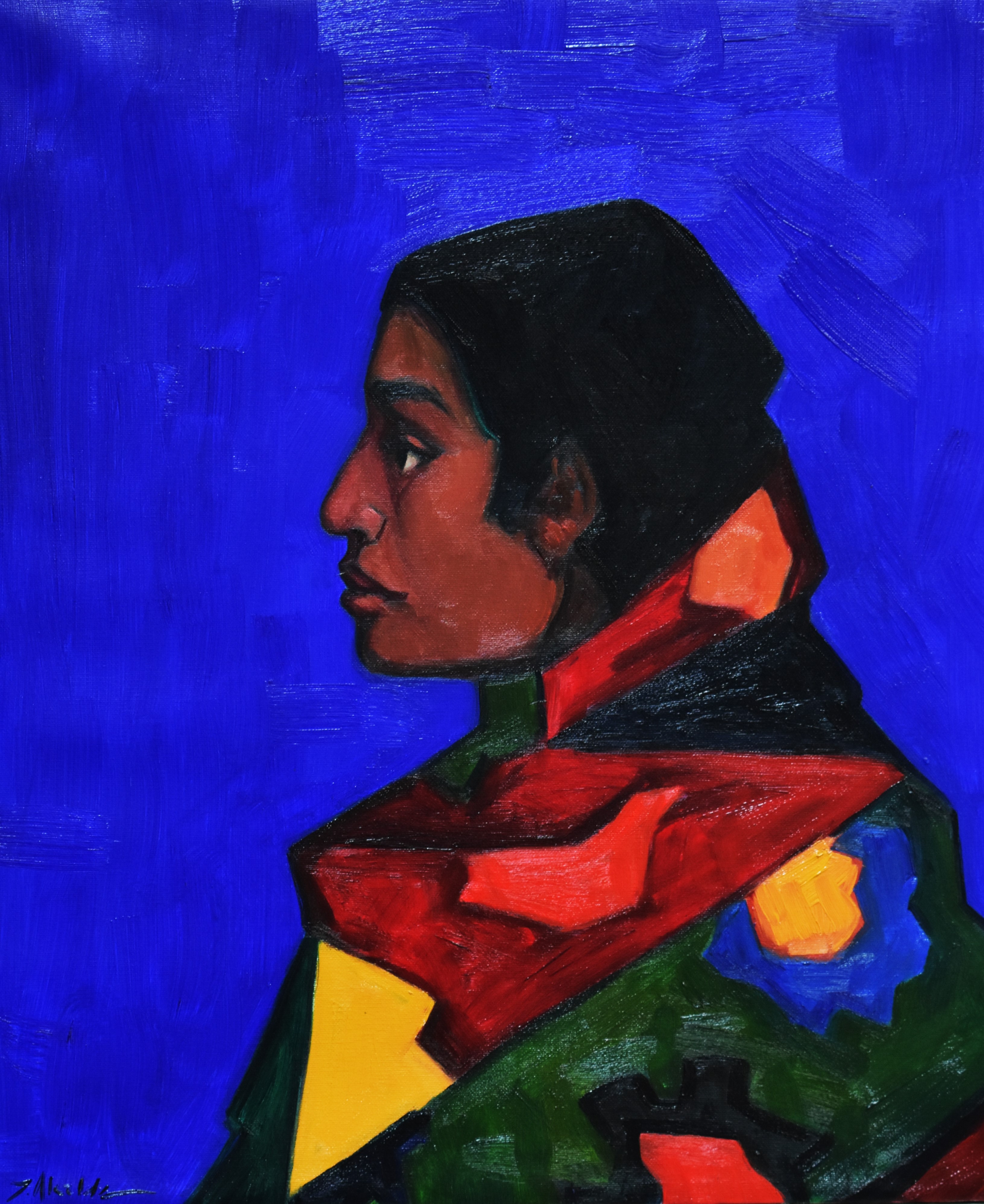 Mujer de perfil 50x60cm