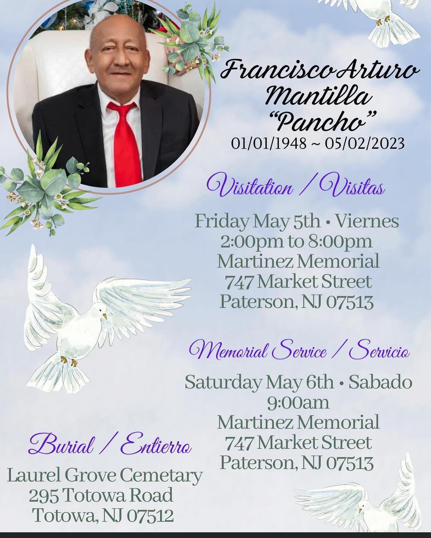 ARREGLOS FUNEBRES ARTURO MANTILLA