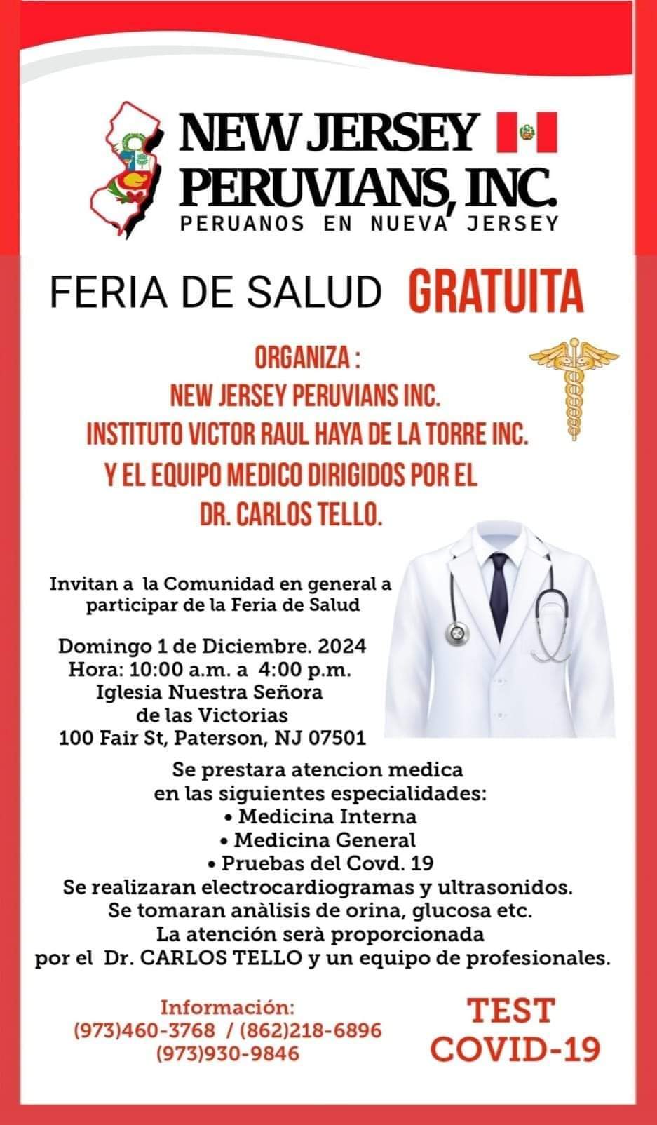 FLYER FERIA GRATUITA DE SALUD