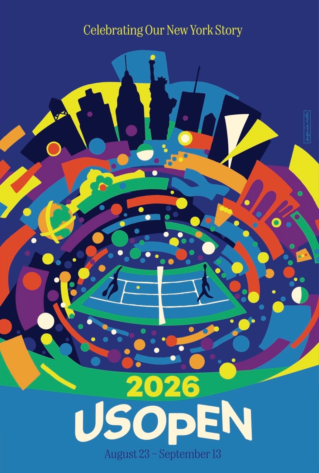 DISEÑADORA ARGENTINA CREA EL AFICHE OFICIAL DE «US OPEN 2026»