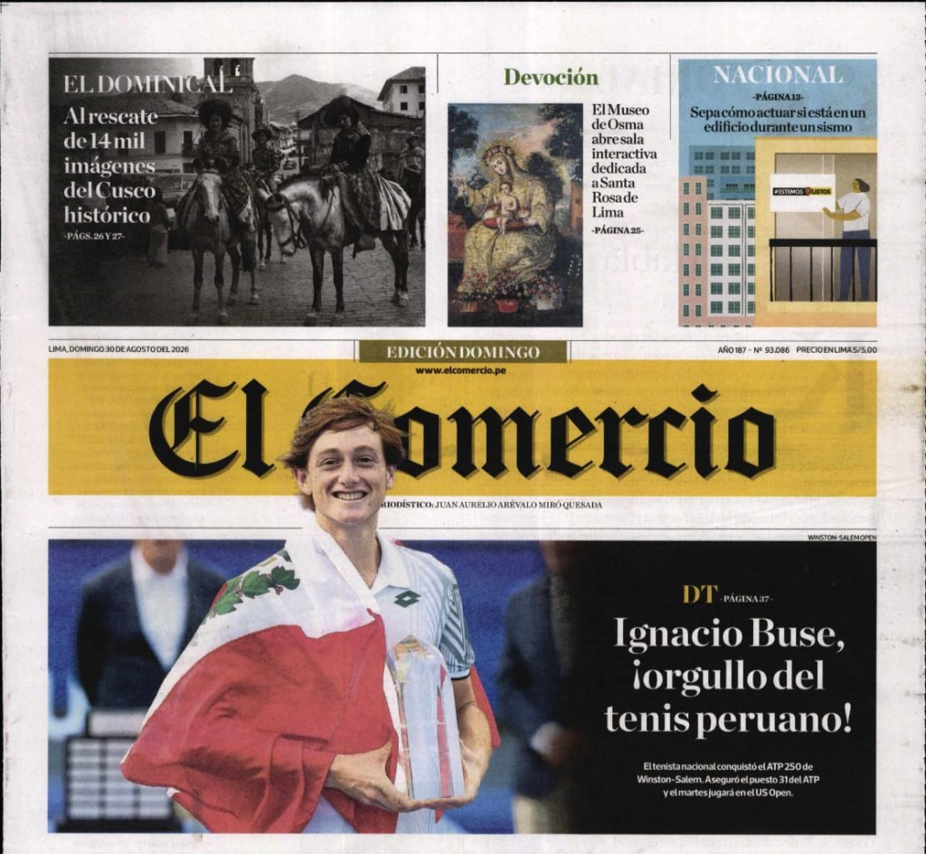 ÉSTAS SON LAS PORTADAS DE LOS PRINCIPALES DIARIOS LIMEÑOS&nbsp;HOY…