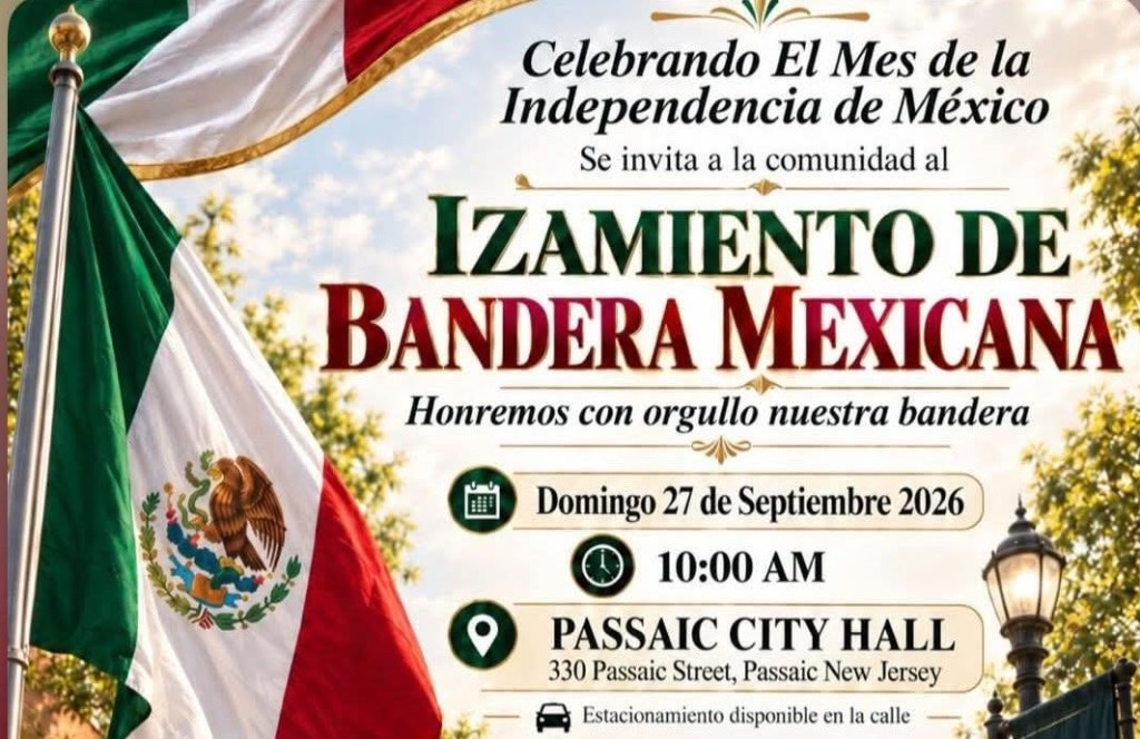 MEXICANOS IZAN SU BANDERA EN PASSAIC Y ANUNCIAN NUEVA DIRECTIVA DE&nbsp;«OMAU»