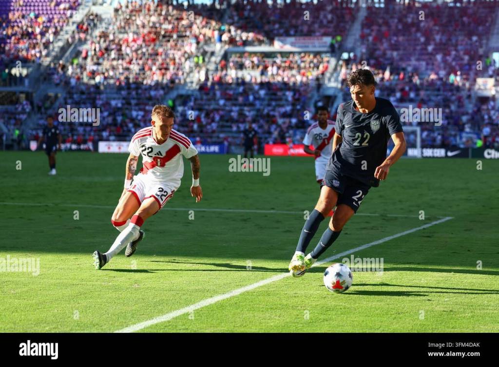 EEUU DERROTA 4-1 A PERÚ EN PARTIDO AMISTOSO JUGADO EN ORLANDO